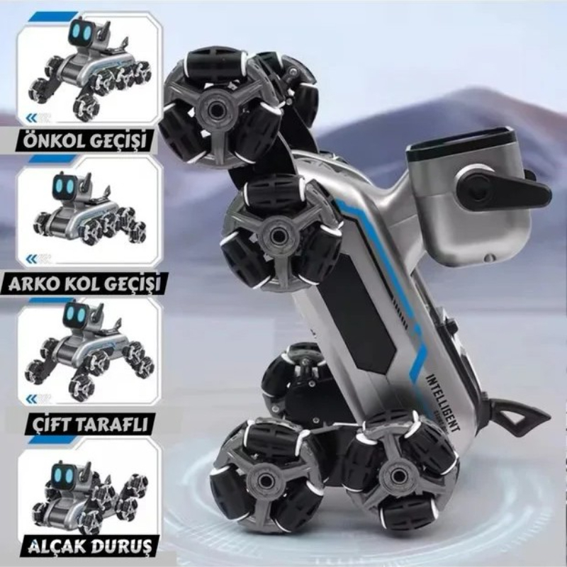 Akıllı Robot Köpek Oyuncak - Çok Yönlü Hareket Özelliği - Uzaktan Kumanda Kontrolü - El Hareketi Kontrolü - görsel 4